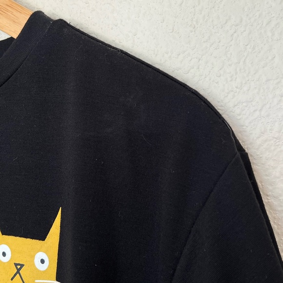 Unbranded | Black Cat Meow Pocket Tee - Picture 5 of 8